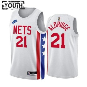 Dres Brooklyn Nets Lemarcus Aldridge 21 2022-23 Classic Edition Bijela Swingman - Dječji